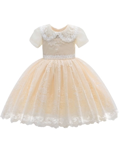 Платье Dolly с вышивкой цвета шампанского и золота, золото Tulleen