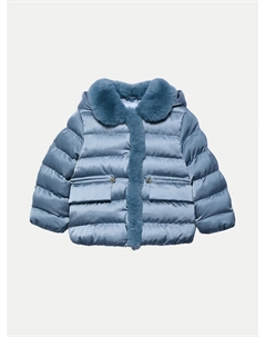 Пуховик стандартного кроя, синий Abel & lula