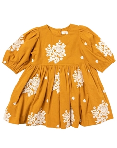 Платье Girl's Brooke с золотой вышивкой инков Pink chicken