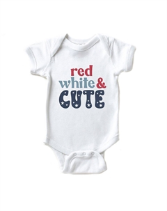 Красно-белое детское боди с милыми звездами, белый The juniper shop