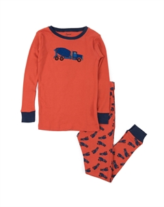 Детские двухсекционные хлопковые пижамы Цементовоз Leveret