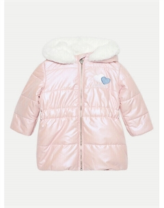 Пуховик стандартного кроя, розовый Guess