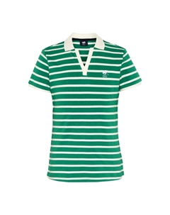 Рубашка поло MIT STREIFENMUSTER UND FARBLICH ABGESETZTEM KRAGEN, зеленый Polo sylt