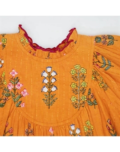 Платье Brayden для девочек с цветочным принтом Gold Field Pink chicken