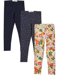 Брюки Multipack Leggings 3-Pack, цвет Indigo/Floral Bundle Cotton:on
