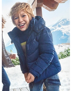 Пуховик стандартного кроя, синий Mayoral