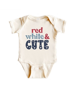 Красно-белое детское боди с милыми звездами, цвет Natural The juniper shop