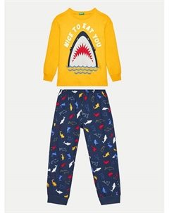 Пижамы стандартного кроя, мультиколор United colors of benetton