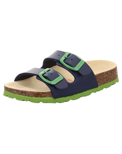 Мюли "Slippers WMS: Medium", тапочки на стельке, мюли с регулируемой застежкой-пряжкой, зеленый Superfit