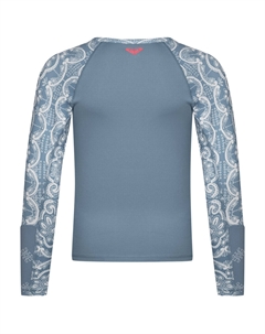 Рашгард UPF 50, рубашка с длинными рукавами для девочек Roxy