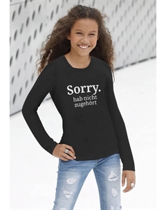 Рубашка с длинными рукавами "Извините. не послушался", давление, черный Kidsworld