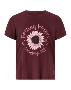 Футболка "Виола" с практичной технологией Quick Dry, бордовый Zigzag