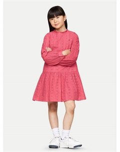 Платье на каждый день стандартного кроя, розовый Tommy hilfiger