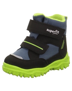 Ботинки на липучке "HUSKY1 WMS: средний", зимние ботинки, зимние ботинки с водоотталкивающей мембраной GORE TEX, цвет Schwarz-Grau-Hellgrün Superfit