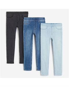 Комплект джеггинсов Kids Denim, 3 предмета, синий/черный H&m