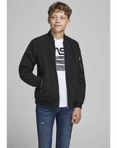 Детская куртка-бомбер "JJERUSH BOMBER NOOS JNR" Junior, черный Jack & jones