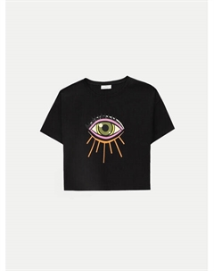 Блуза стандартного кроя, черный Coccodrillo