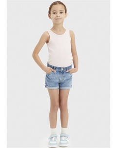 Детские джинсовые шорты Levi's "LVG MINI MOM SHORT W/ ROLL CUF", для ДЕВОЧЕК, цвет Vibe Check Levi's kids