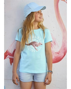 Футболка с аппликацией из пайеток, мятный Kangaroos