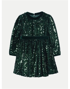 Элегантное платье обычного кроя, зеленый Abel & lula