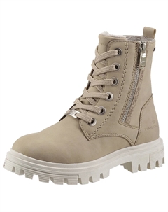 Ботинки на шнуровке, с декоративной молнией снаружи, бежевый Tom tailor