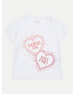 Футболка стандартного кроя, белый Guess