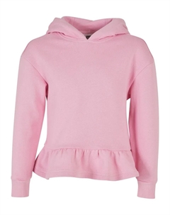 Толстовка с капюшоном " Women's Girls Organic Flounced Hoody", розовый Urban classics
