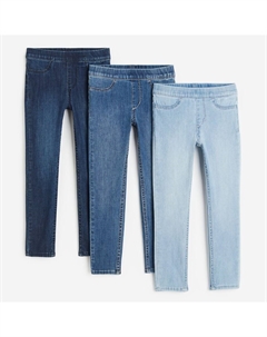 Комплект джеггинсов Kids Denim, 3 предмета, синий/темно-синий H&m