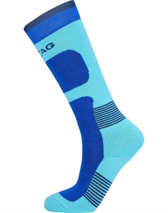 Носки "Типпи" (2 пары) с согревающим содержанием шерсти, синий Zigzag