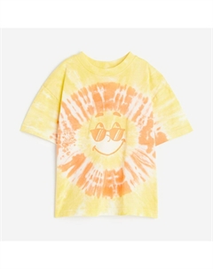 Футболка Kids Oversized Jersey Tie-dye, желтый H&m