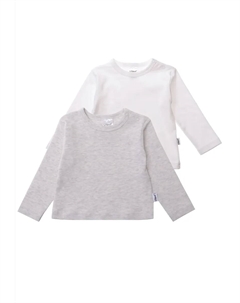 Рубашка с длинными рукавами и практичными кнопками, серый Лилипут