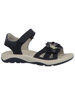 Босоножки "Forina", летние туфли, босоножки на танкетке, с блестящими цветами, цвет морской волны Lurchi