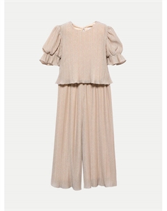 Комплект из блузки и брюк обычного кроя, бежевый Abel & lula