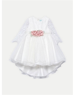 Элегантное платье обычного кроя, белый Abel & lula