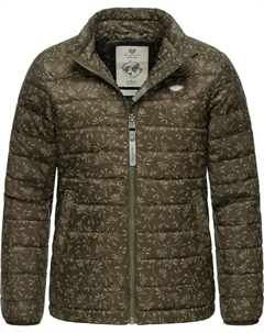 Стеганая куртка "Yarca Bloom", без капюшона, стеганая куртка для девочки с классным цветочным принтом, зеленый Ragwear