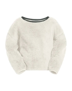 Свитер с круглым вырезом "GLEELY FLEECE PULLOVER K", белый Jack wolfskin