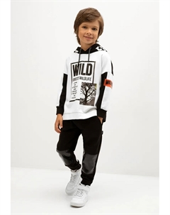 Спортивные брюки "Sweatpants", с регулируемым поясом, черный Gulliver