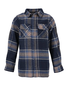 Флисовая рубашка "Marley" с неподвластным времени клетчатым узором, синий Zigzag