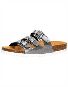 Мюли "Мужской Bioline Kids Glitter", серебристый Lico