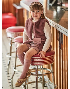 Шорты стандартного кроя из искусственной кожи, розовый Mayoral