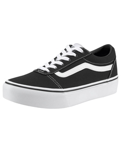 Кроссовки на платформе "Ward Platform", изготовленные из текстильного парусинового материала, черно-белый Vans