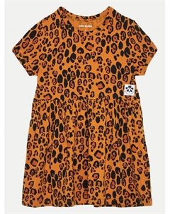 Платье на каждый день стандартного кроя, коричневый Mini rodini