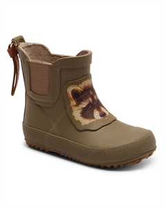 Резиновые сапоги "детская резина", резиновые сапоги, грязевая обувь, дождевая обувь с эластичными вставками, хаки Bisgaard