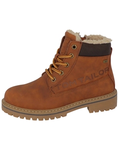 Зимние ботинки с мягким краем голенища, коричневый Tom tailor