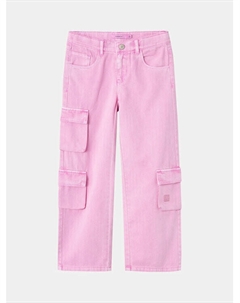 Широкие брюки из ткани, розовый Name it