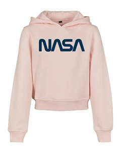 Толстовка с капюшоном Mister Tee "Mister Tee Women's Kids NASA Cropped Hoodie", розовый Mister tee