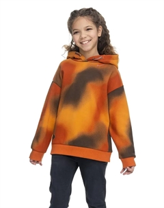 Свитер "Elinka Ombre", стильный свитшот для девочек с классным узором, красный Ragwear