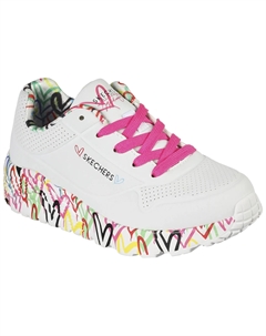 Детские кроссовки Skechers "UNO LITE", кроссовки на платформе, массивные кроссовки, туфли на шнуровке и принтованной подошве, белый Skechers kids