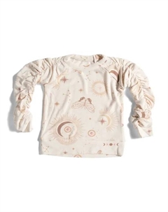 Уютный вязаный пуловер с длинными рукавами для девочек, цвет White Gold Chaser