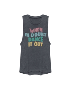 Мускулистая футболка для юниоров "When In Doubt Dance It Out" Unbranded